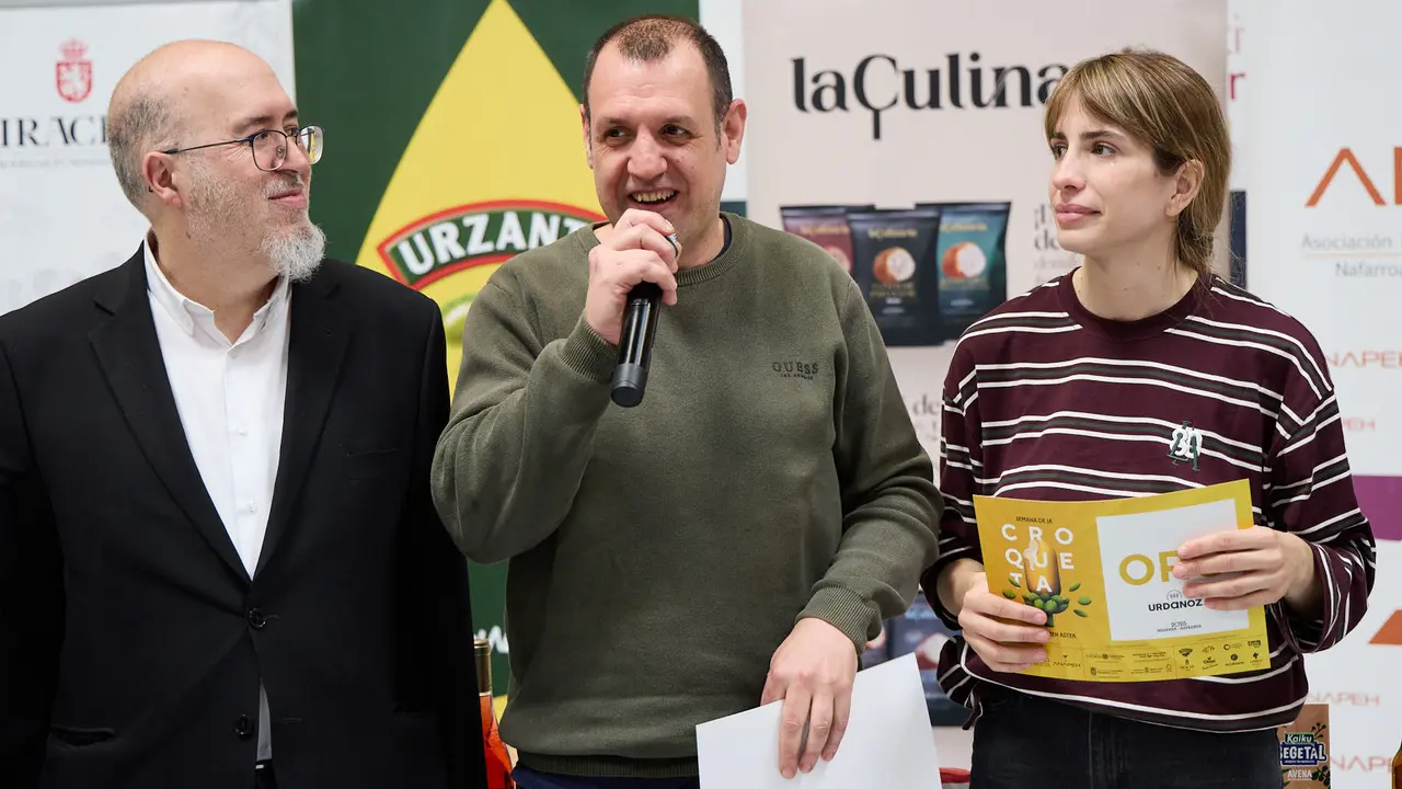 Entrega de premios de la VIII Semana de la Croqueta de Navarra. IÑIGO ALZUGARAY