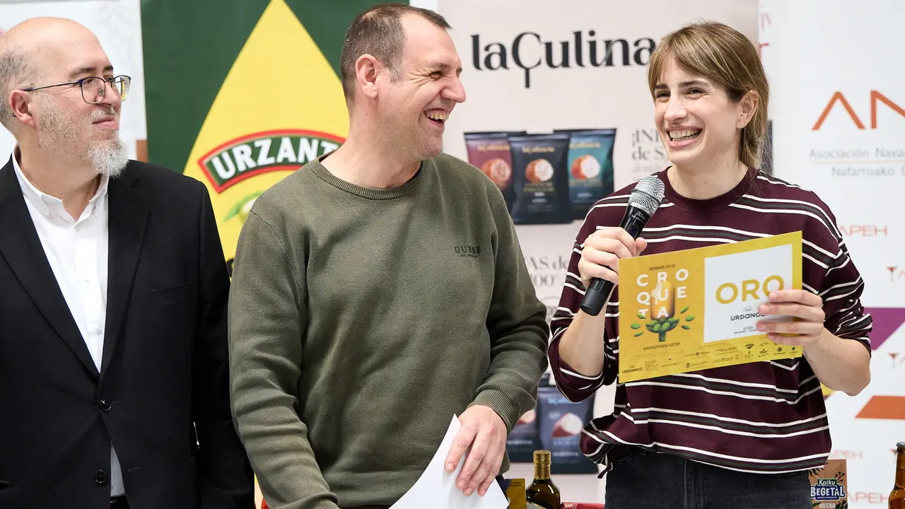 Entrega de premios de la VIII Semana de la Croqueta de Navarra. IÑIGO ALZUGARAY