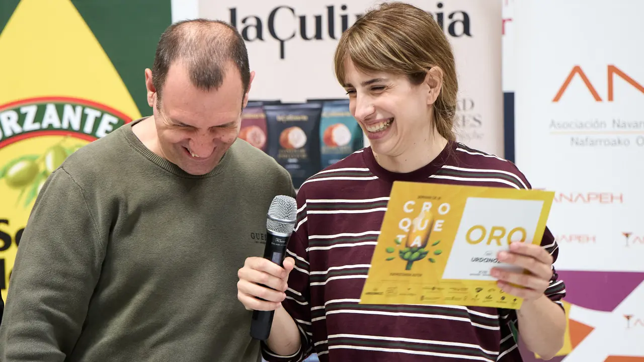 Entrega de premios de la VIII Semana de la Croqueta de Navarra. IÑIGO ALZUGARAY