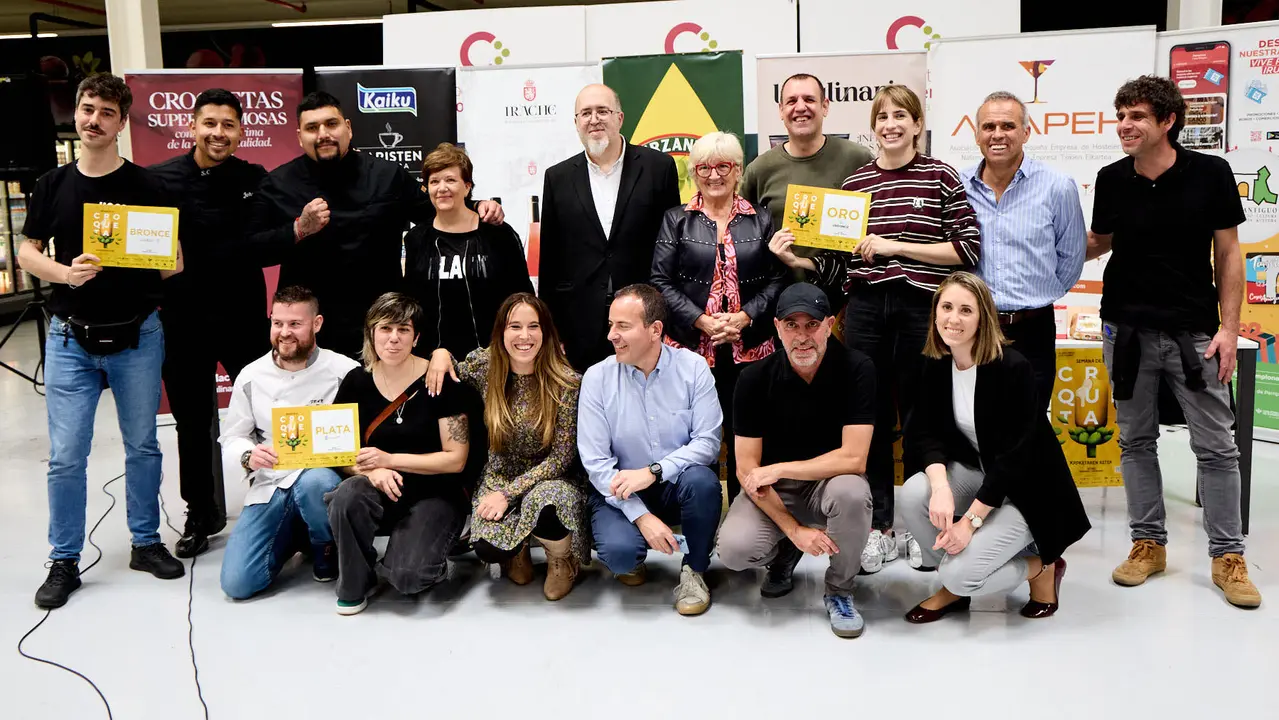 Entrega de premios de la VIII Semana de la Croqueta de Navarra. IÑIGO ALZUGARAY