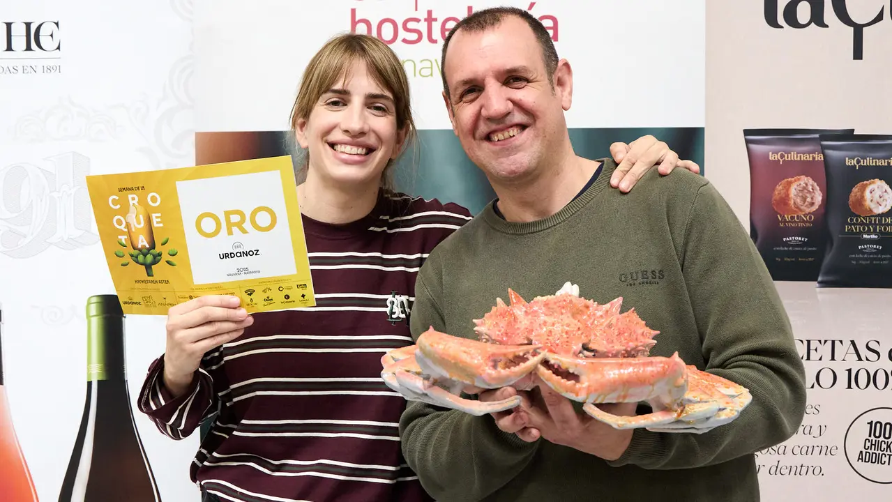 Entrega de premios de la VIII Semana de la Croqueta de Navarra. IÑIGO ALZUGARAY