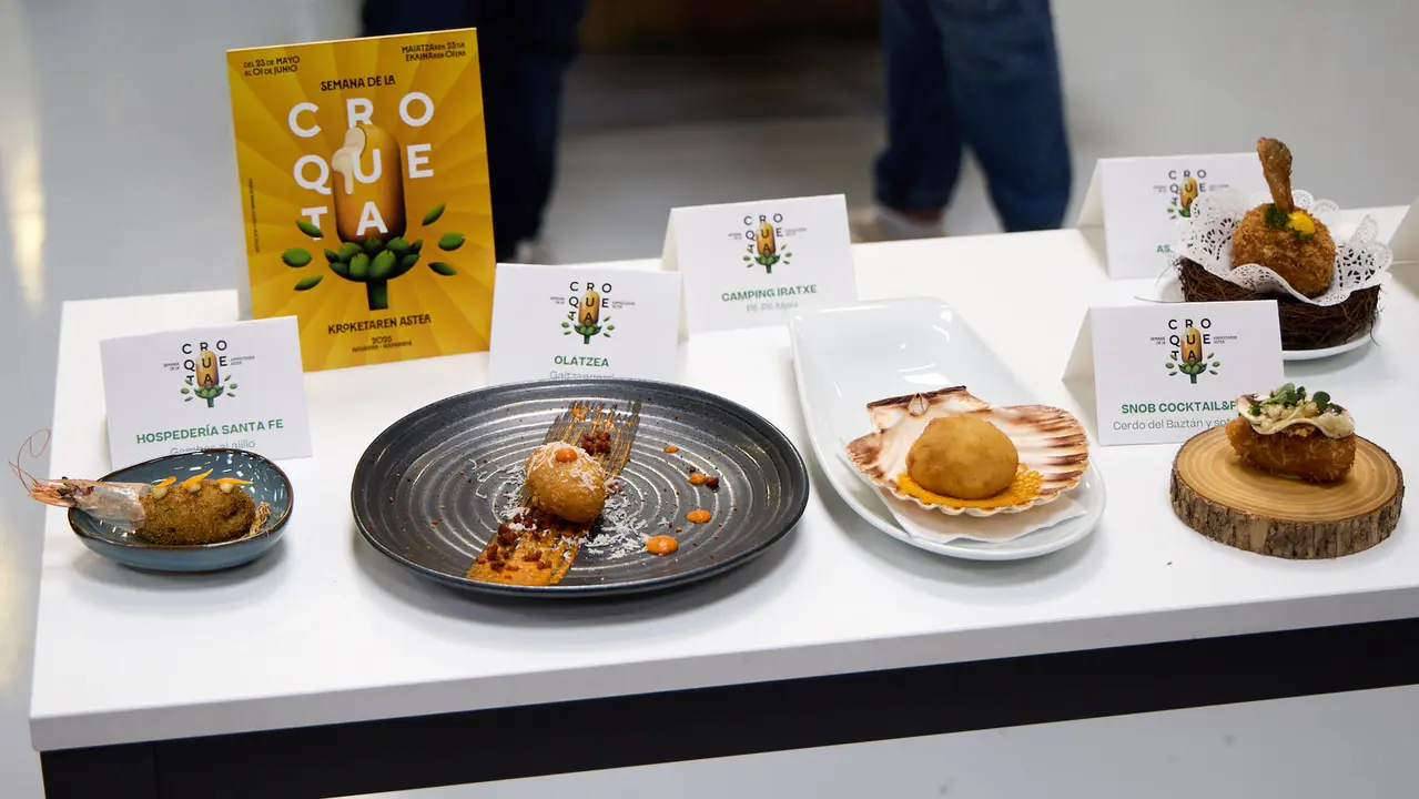 Entrega de premios de la VIII Semana de la Croqueta de Navarra. IÑIGO ALZUGARAY