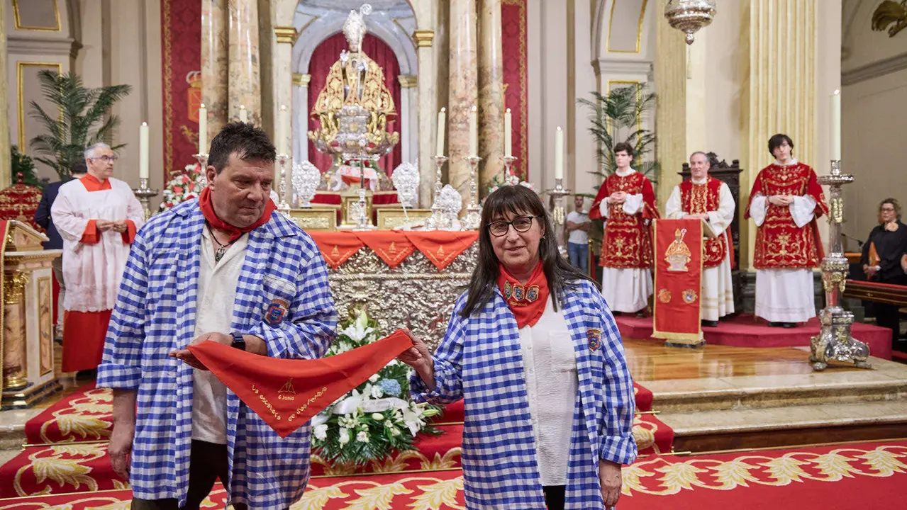Sexta y última Misa de Escalera de San Fermín 2025 con motivo del 6 de junio. IÑIGO ALZUGARAY