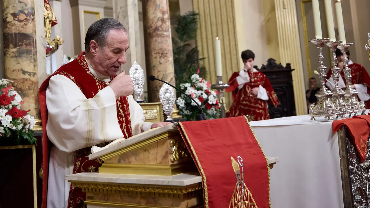 Sexta y última Misa de Escalera de San Fermín 2025 con motivo del 6 de junio. IÑIGO ALZUGARAY