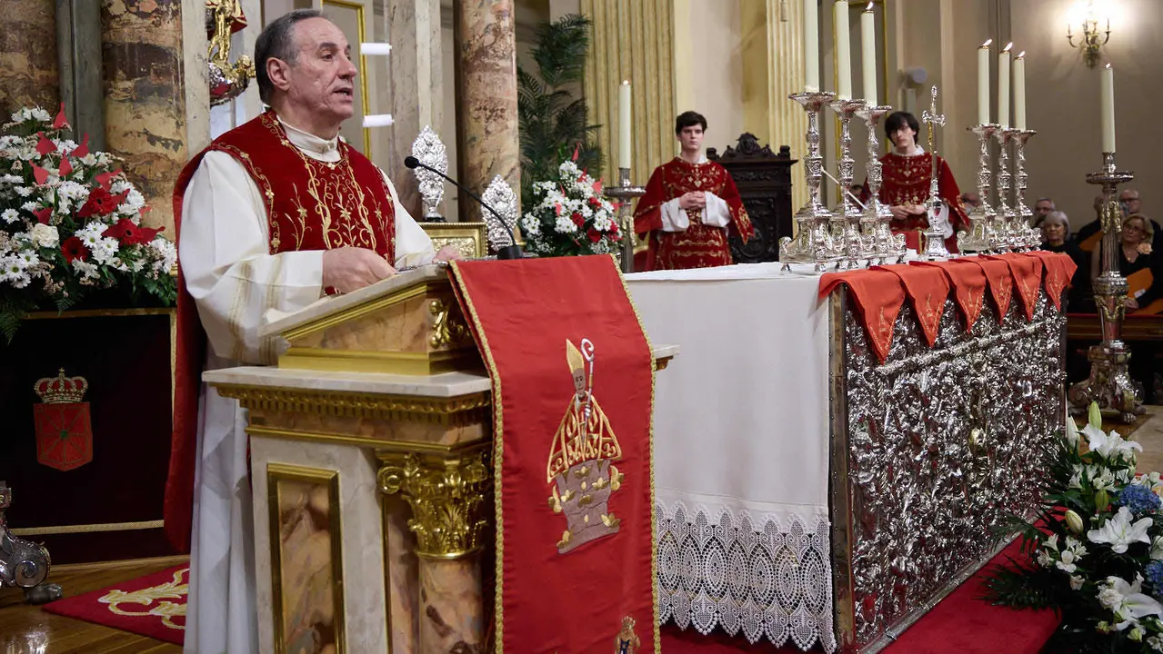 Sexta y última Misa de Escalera de San Fermín 2025 con motivo del 6 de junio. IÑIGO ALZUGARAY