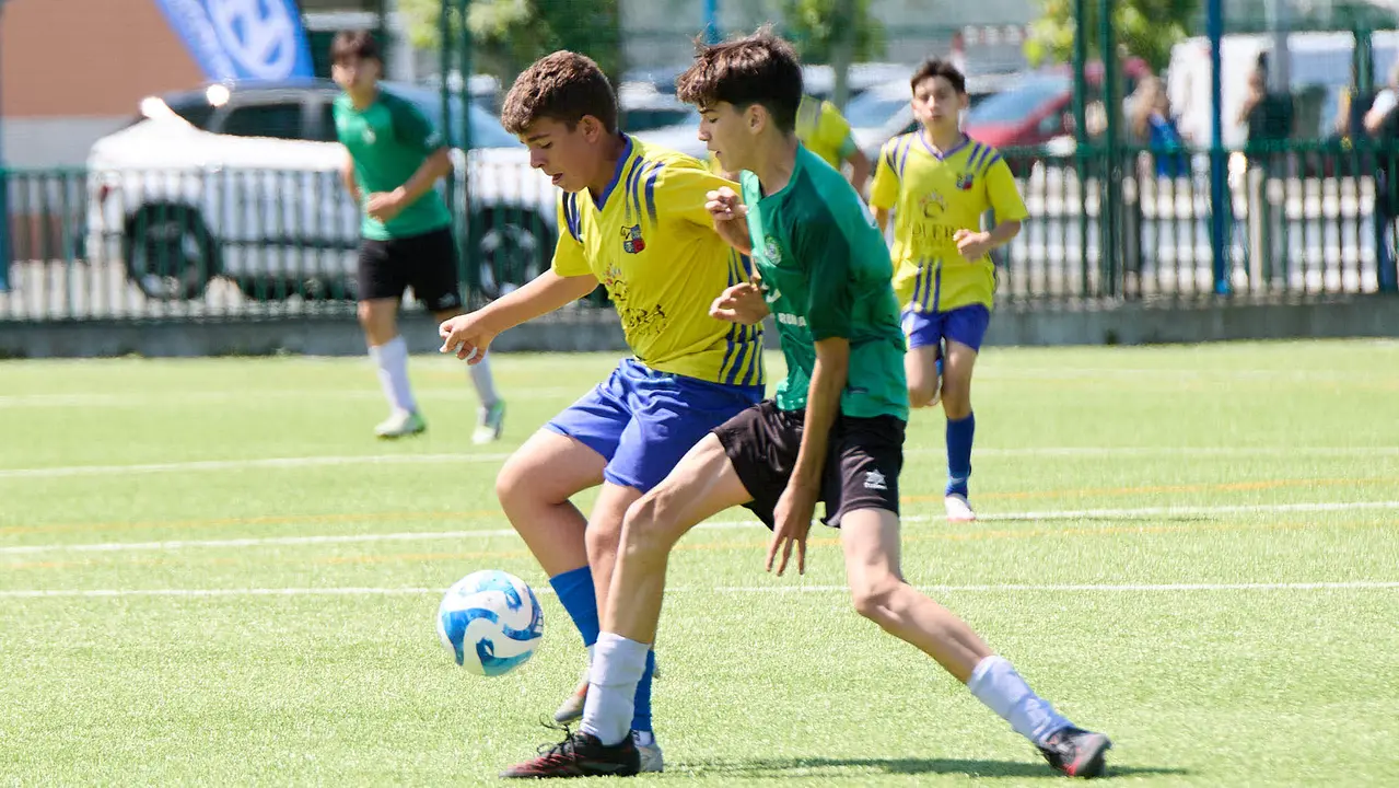 Segunda jornada del XXXIII edición del Torneo Santi Macaya de fútbol organizado por el Club Deportivo Amigó. IÑIGO ALZUGARAY