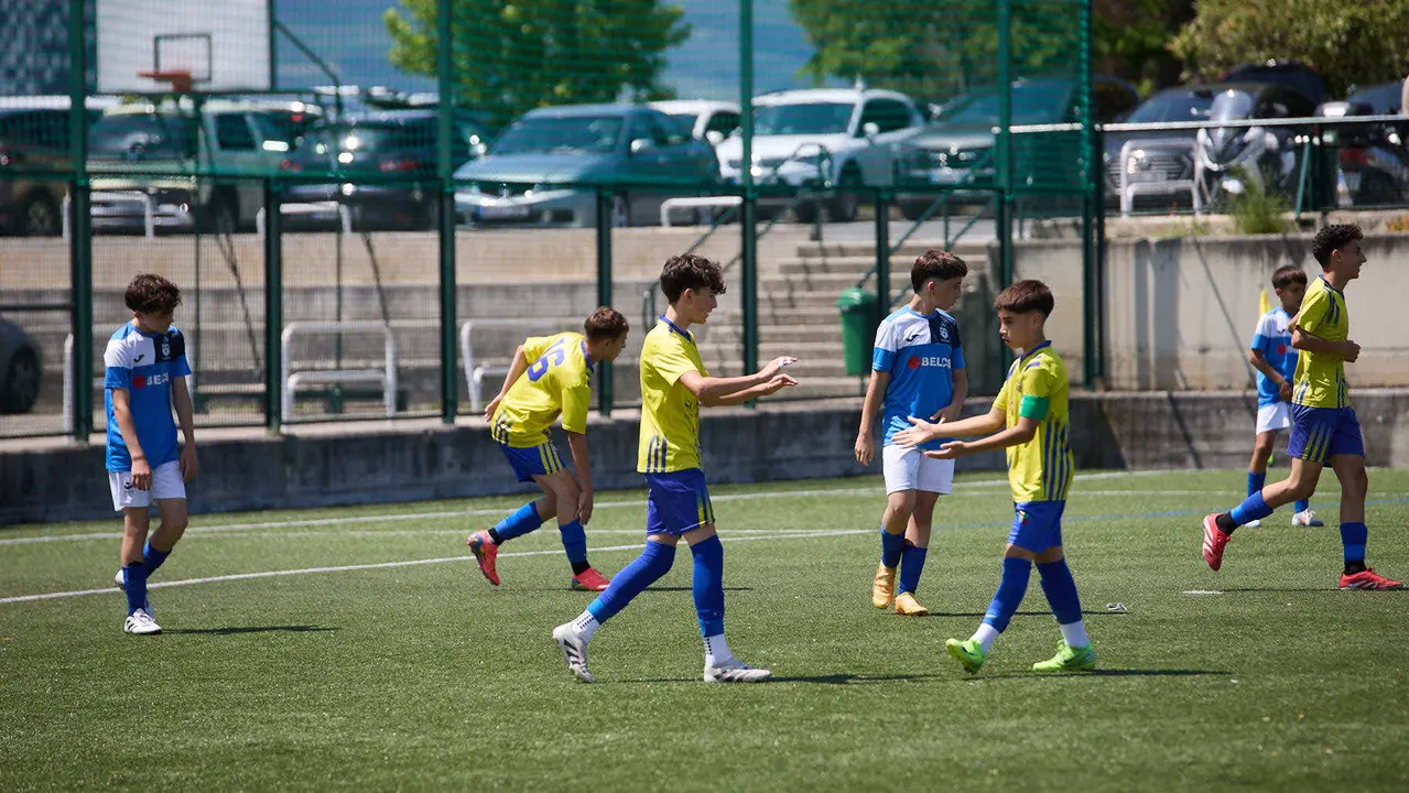 Segunda jornada del XXXIII edición del Torneo Santi Macaya de fútbol organizado por el Club Deportivo Amigó. IÑIGO ALZUGARAY