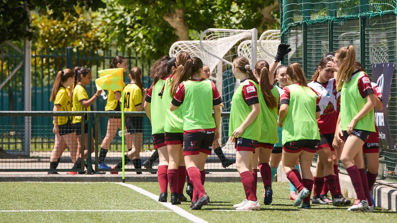 Segunda jornada del XXXIII edición del Torneo Santi Macaya de fútbol organizado por el Club Deportivo Amigó. IÑIGO ALZUGARAY