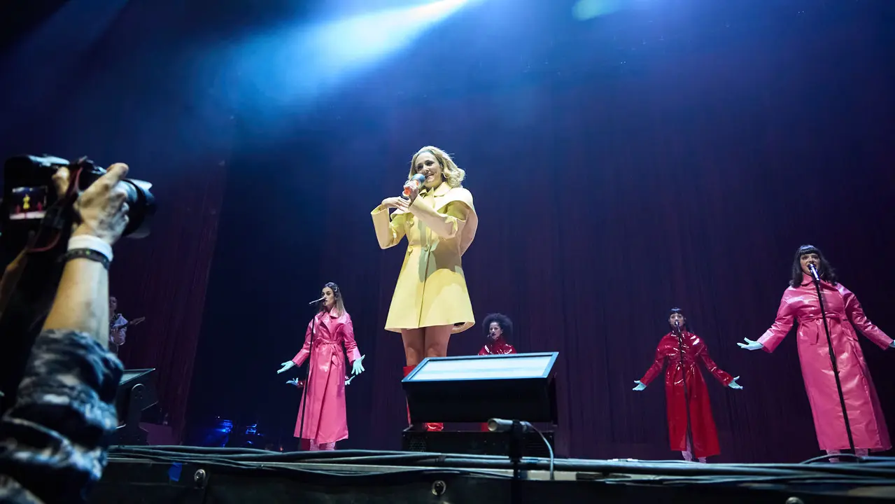 Concierto de Rigoberta Bandini en el pabellón Navarra Arena de Pamplona dentro de su gira Jesucrista Superstar Tour 2025. IÑIGO ALZUGARAY