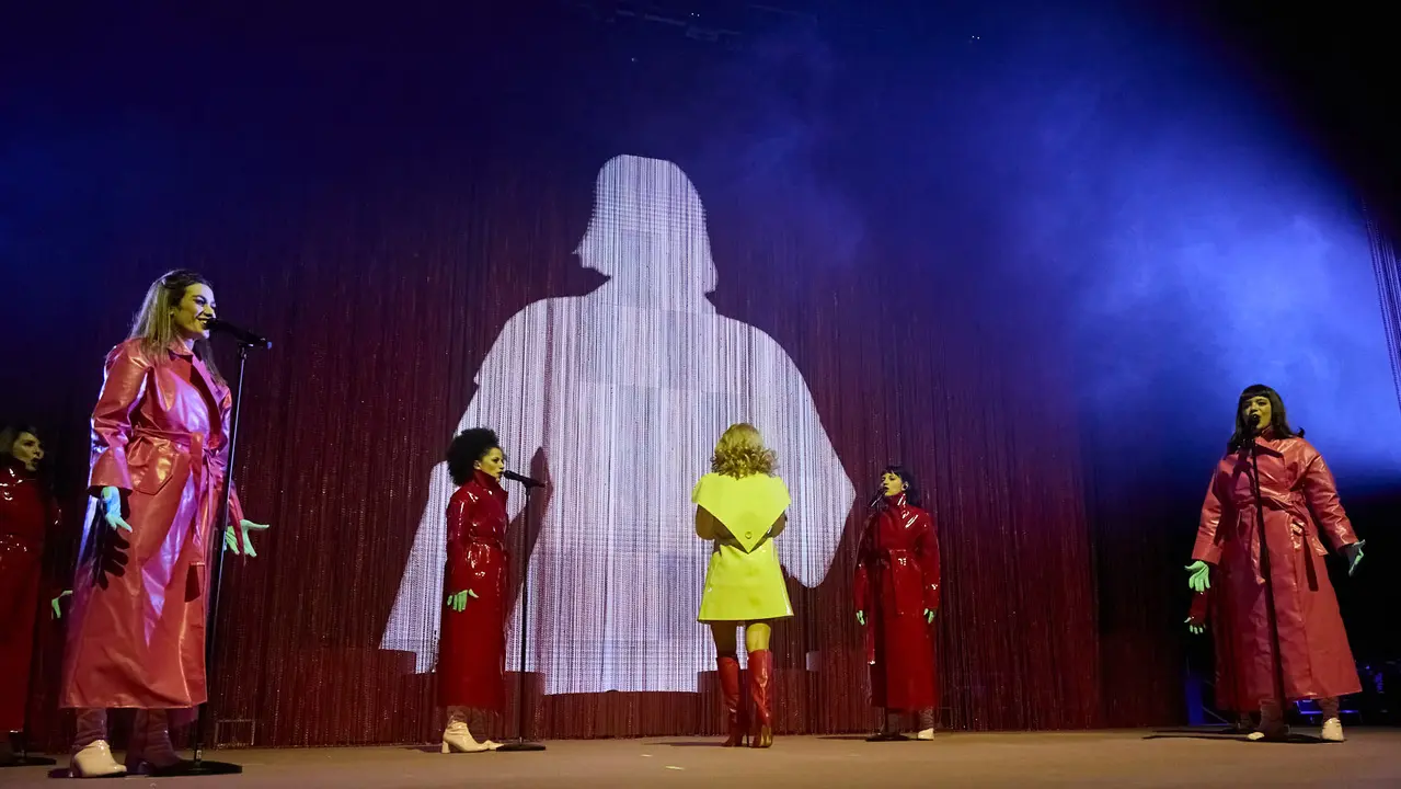 Concierto de Rigoberta Bandini en el pabellón Navarra Arena de Pamplona dentro de su gira Jesucrista Superstar Tour 2025. IÑIGO ALZUGARAY