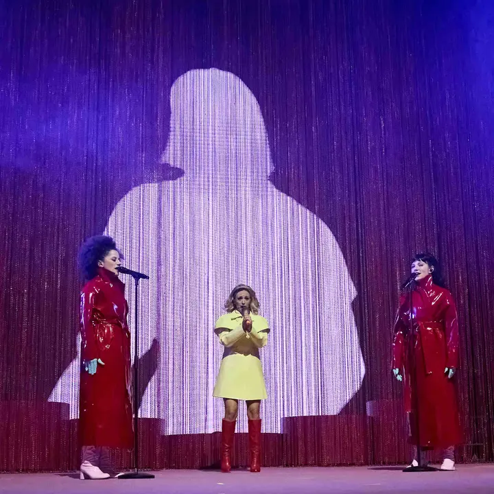 Concierto de Rigoberta Bandini en el pabellón Navarra Arena de Pamplona dentro de su gira Jesucrista Superstar Tour 2025. IÑIGO ALZUGARAY