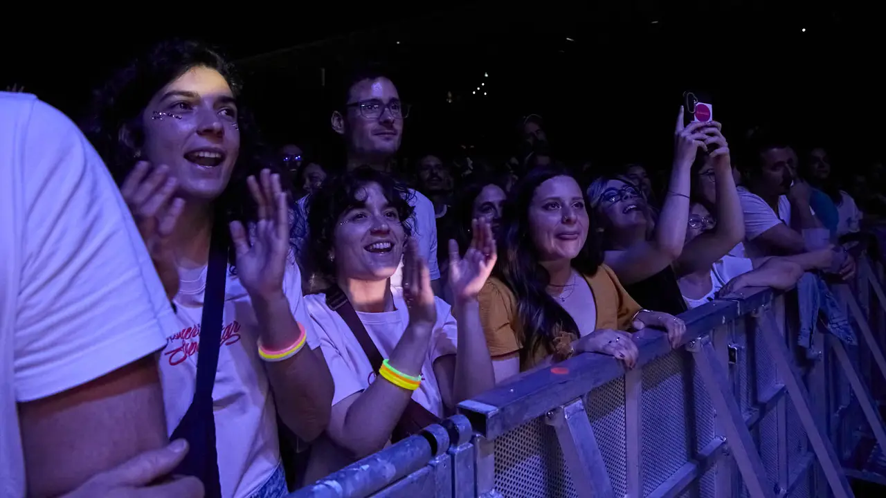 Concierto de Rigoberta Bandini en el pabellón Navarra Arena de Pamplona dentro de su gira Jesucrista Superstar Tour 2025. IÑIGO ALZUGARAY