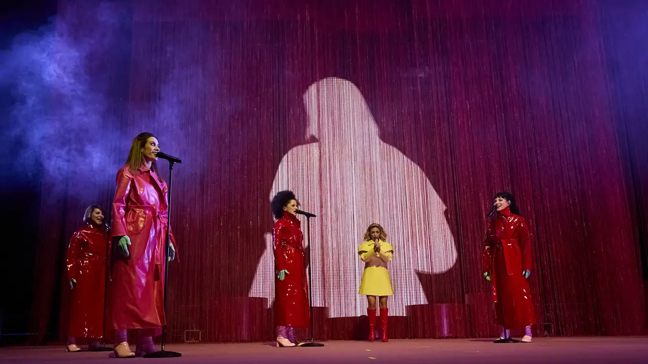Concierto de Rigoberta Bandini en el pabellón Navarra Arena de Pamplona dentro de su gira Jesucrista Superstar Tour 2025. IÑIGO ALZUGARAY