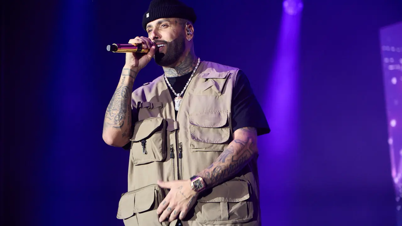Concierto de Nicky Jam en el pabellón Navarra Arena de Pamplona, en el inicio de la gira europea Sunshine Tour del cantante colomboestadounidense de origen puertorriqueño. IÑIGO ALZUGARAY