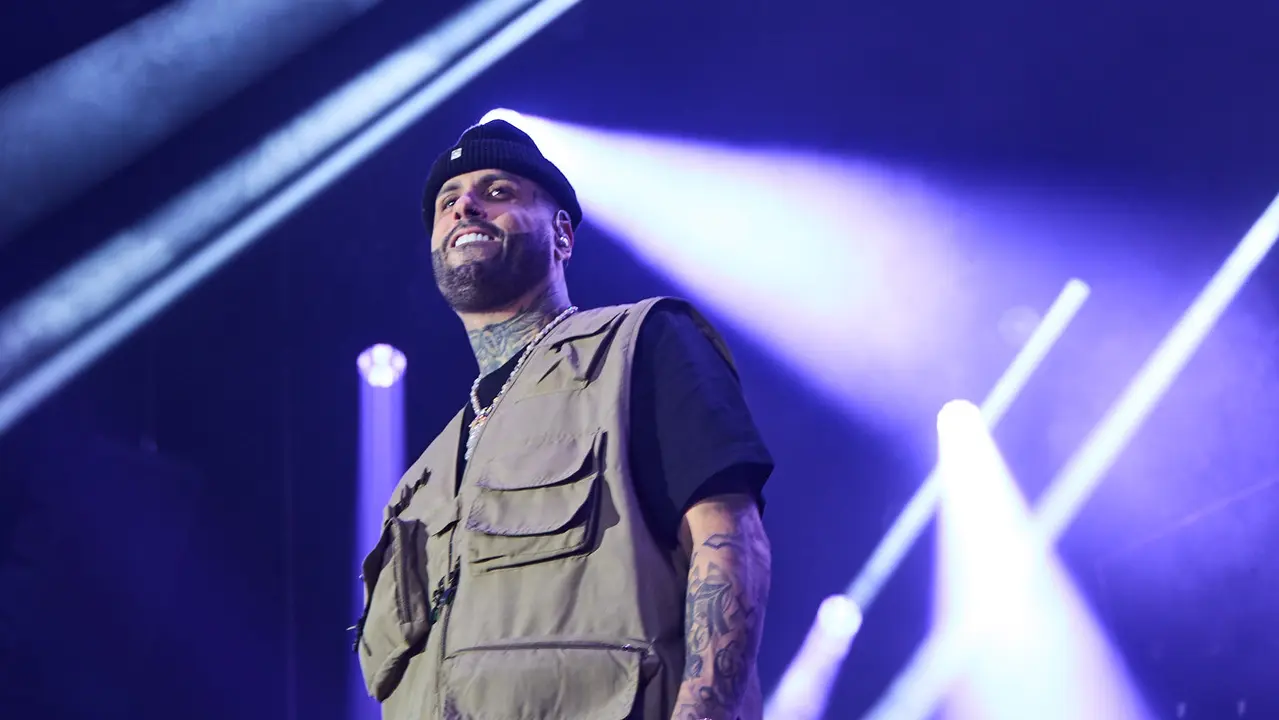 Concierto de Nicky Jam en el pabellón Navarra Arena de Pamplona, en el inicio de la gira europea Sunshine Tour del cantante colomboestadounidense de origen puertorriqueño. IÑIGO ALZUGARAY