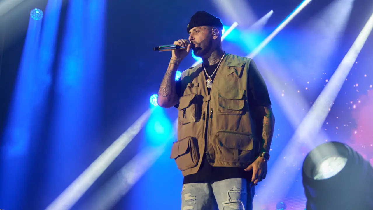 Concierto de Nicky Jam en el pabellón Navarra Arena de Pamplona, en el inicio de la gira europea Sunshine Tour del cantante colomboestadounidense de origen puertorriqueño. IÑIGO ALZUGARAY