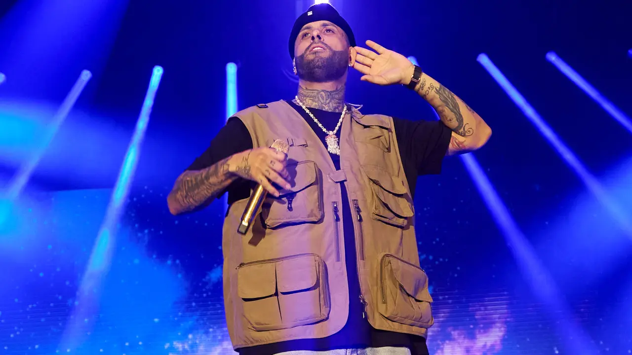 Concierto de Nicky Jam en el pabellón Navarra Arena de Pamplona, en el inicio de la gira europea Sunshine Tour del cantante colomboestadounidense de origen puertorriqueño. IÑIGO ALZUGARAY