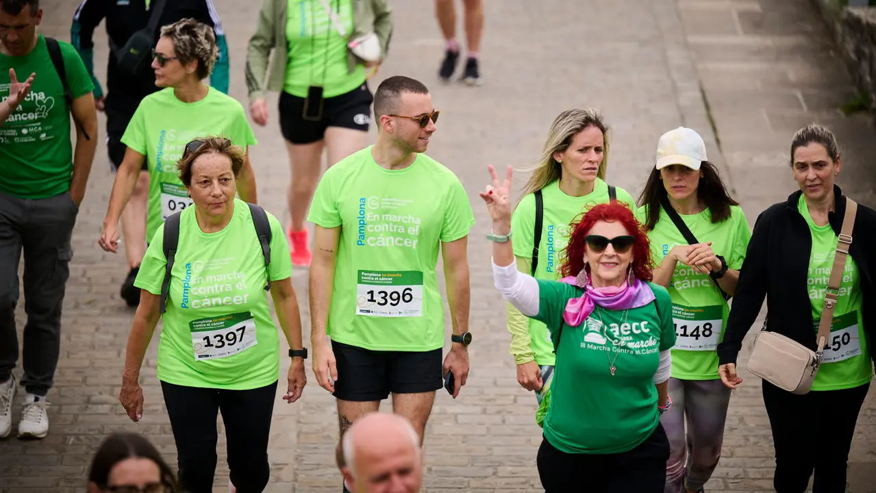 XI Marcha Contra el Cáncer 2025 en Pamplona. PABLO LASAOSA