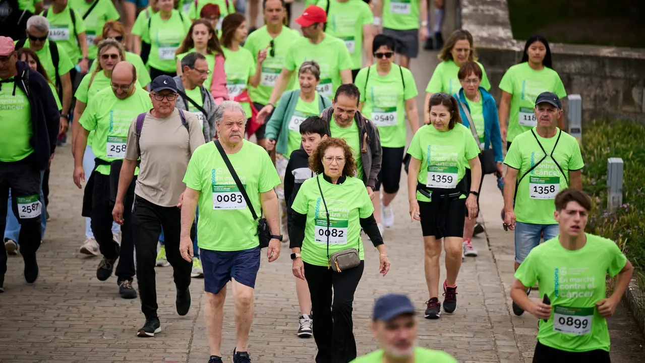 XI Marcha Contra el Cáncer 2025 en Pamplona. PABLO LASAOSA