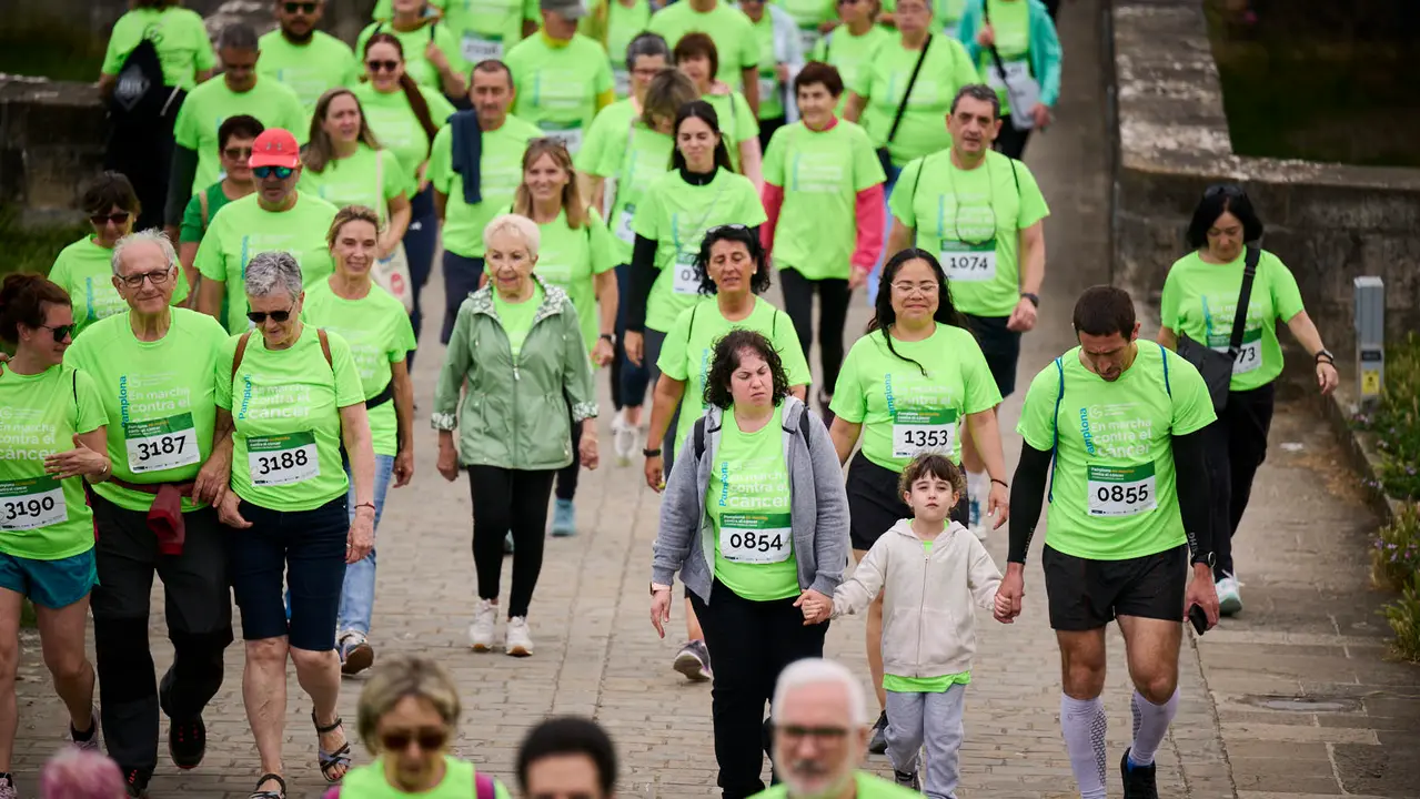 XI Marcha Contra el Cáncer 2025 en Pamplona. PABLO LASAOSA