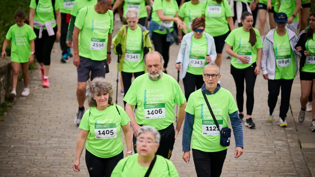 XI Marcha Contra el Cáncer 2025 en Pamplona. PABLO LASAOSA