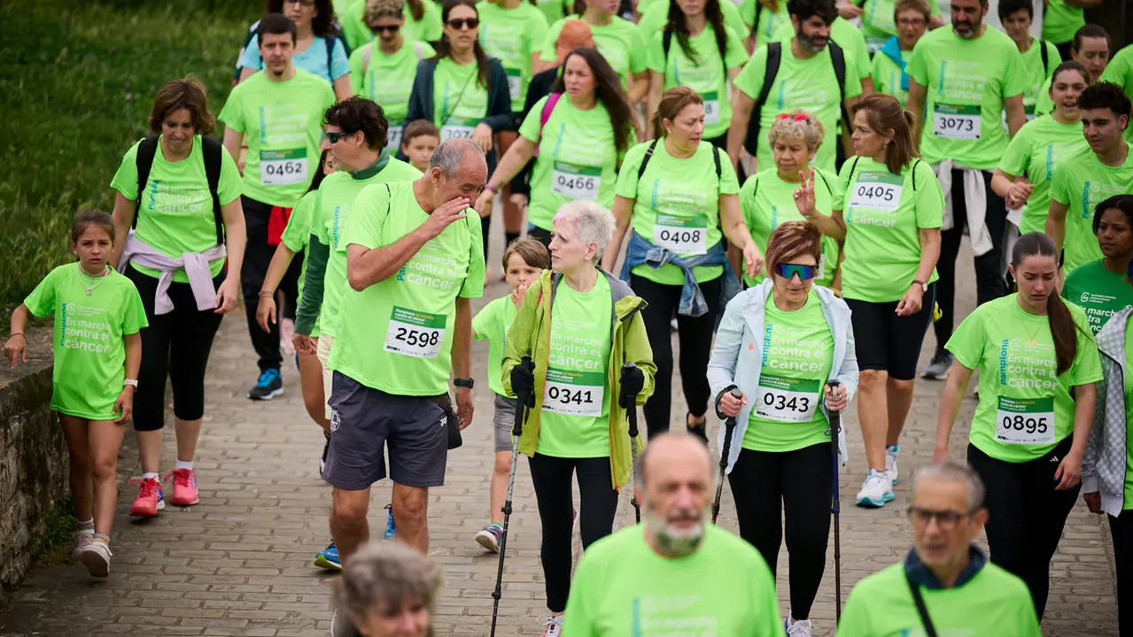 XI Marcha Contra el Cáncer 2025 en Pamplona. PABLO LASAOSA