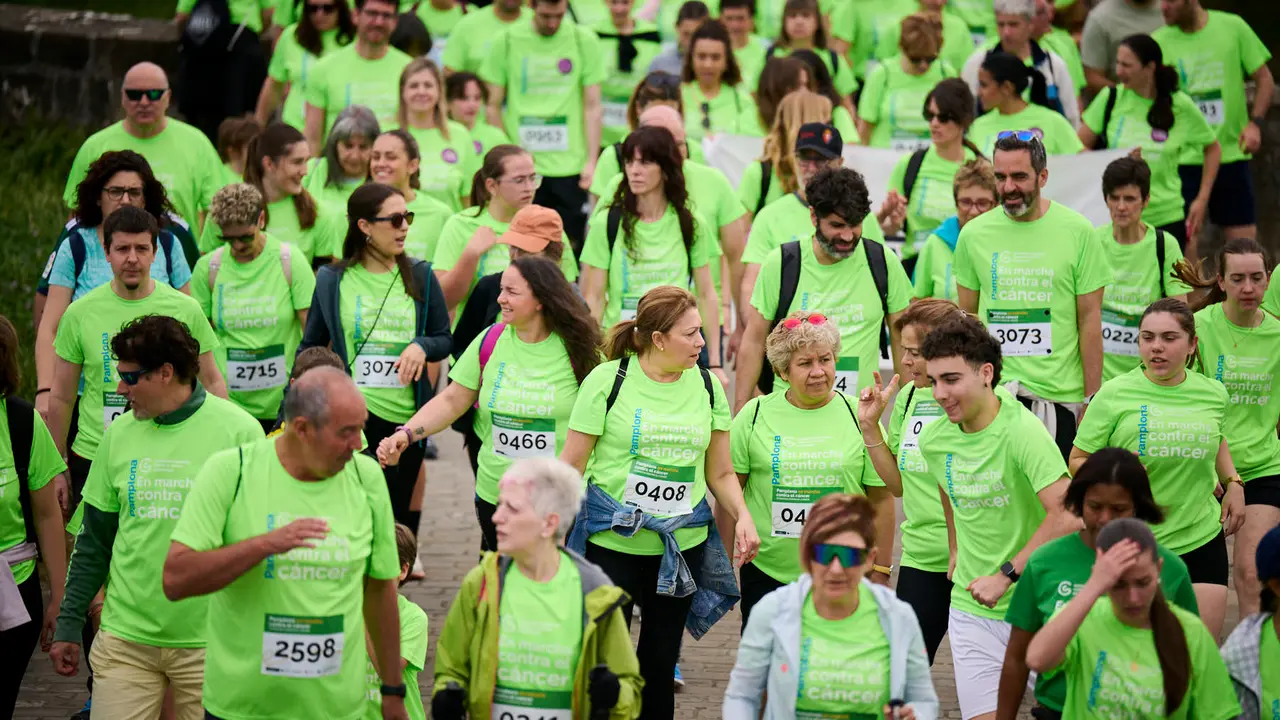 XI Marcha Contra el Cáncer 2025 en Pamplona. PABLO LASAOSA