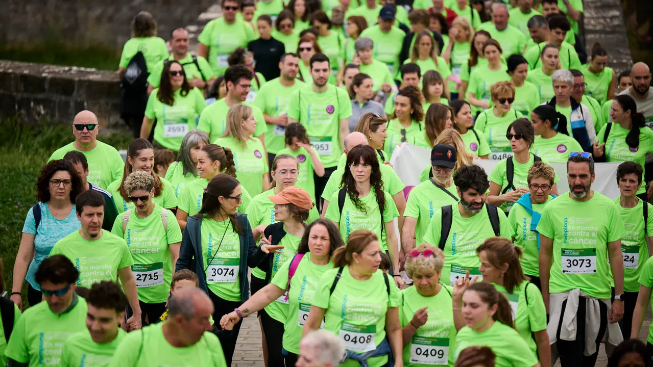 XI Marcha Contra el Cáncer 2025 en Pamplona. PABLO LASAOSA