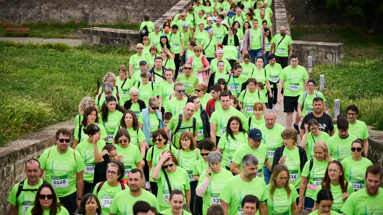 XI Marcha Contra el Cáncer 2025 en Pamplona. PABLO LASAOSA