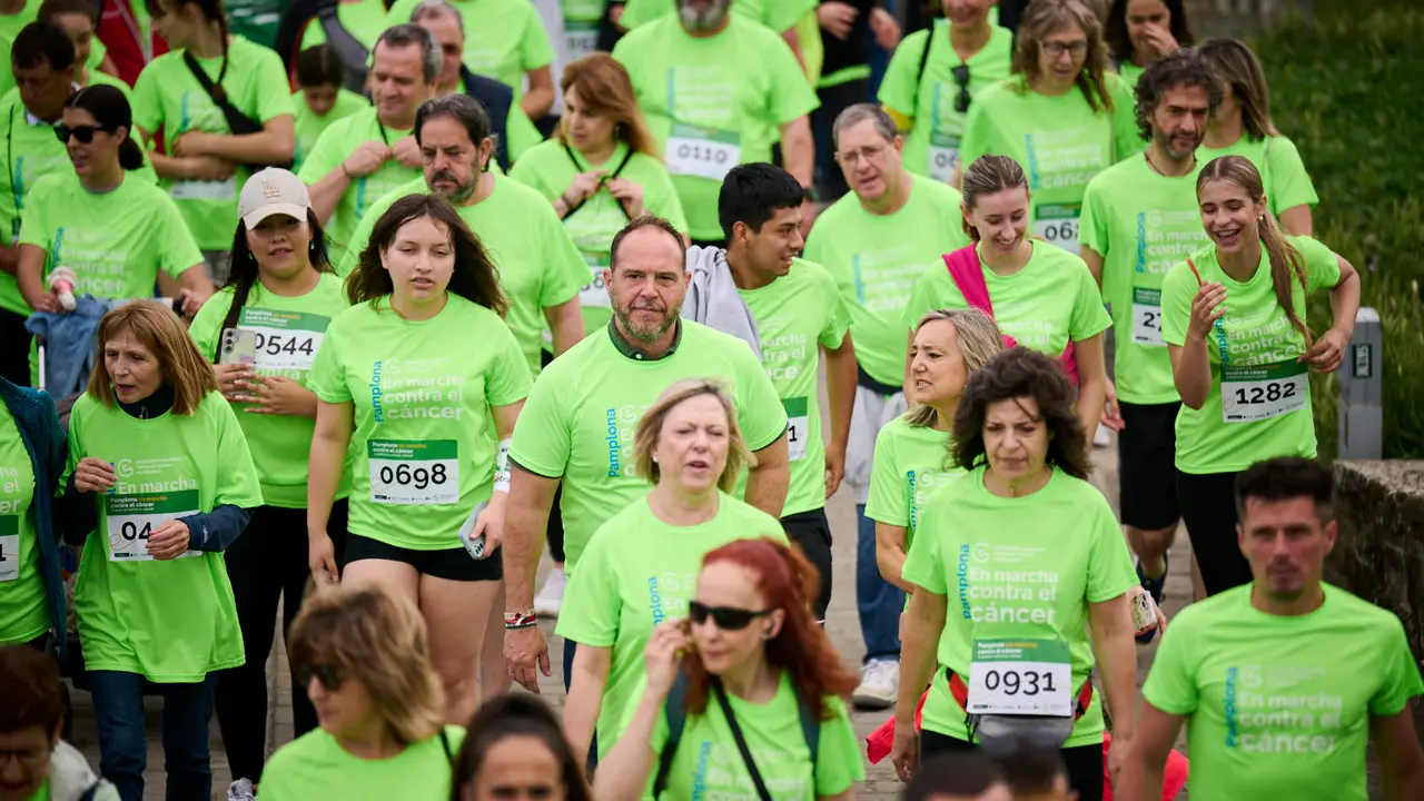 XI Marcha Contra el Cáncer 2025 en Pamplona. PABLO LASAOSA