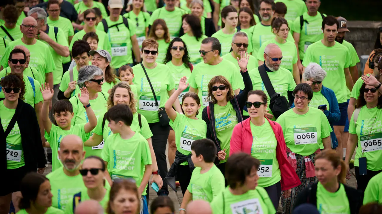 XI Marcha Contra el Cáncer 2025 en Pamplona. PABLO LASAOSA