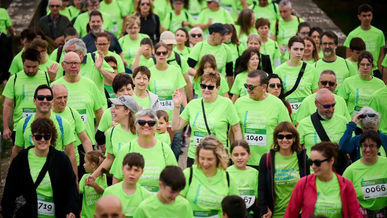 XI Marcha Contra el Cáncer 2025 en Pamplona. PABLO LASAOSA