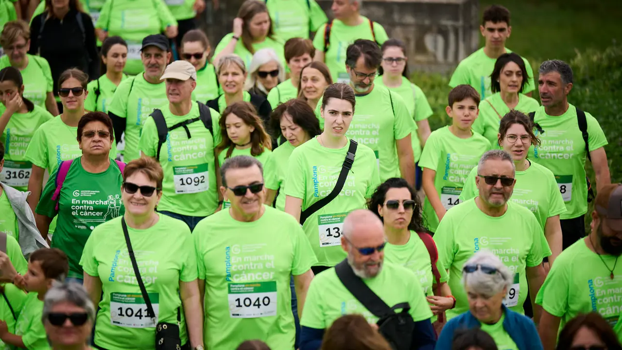 XI Marcha Contra el Cáncer 2025 en Pamplona. PABLO LASAOSA