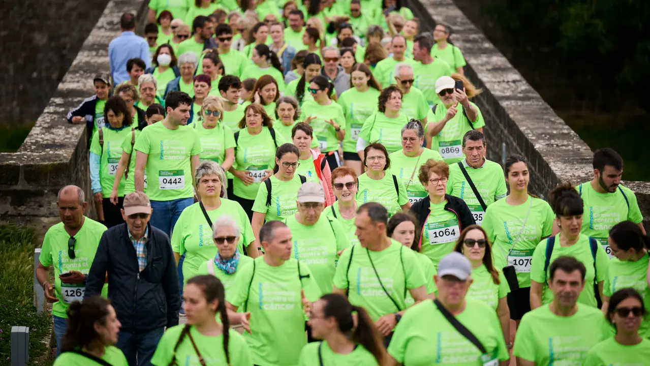 XI Marcha Contra el Cáncer 2025 en Pamplona. PABLO LASAOSA