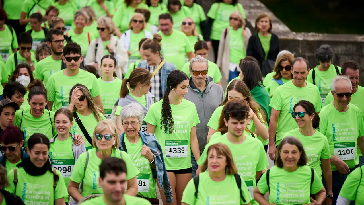 XI Marcha Contra el Cáncer 2025 en Pamplona. PABLO LASAOSA