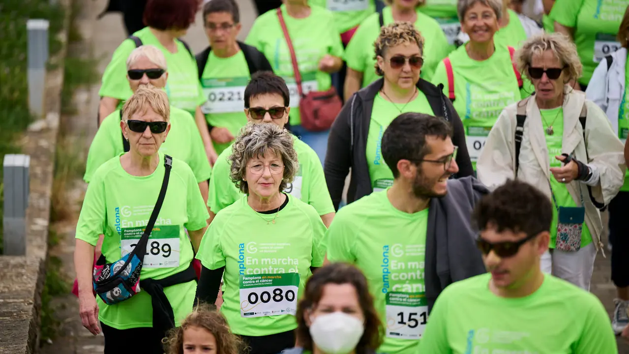 XI Marcha Contra el Cáncer 2025 en Pamplona. PABLO LASAOSA