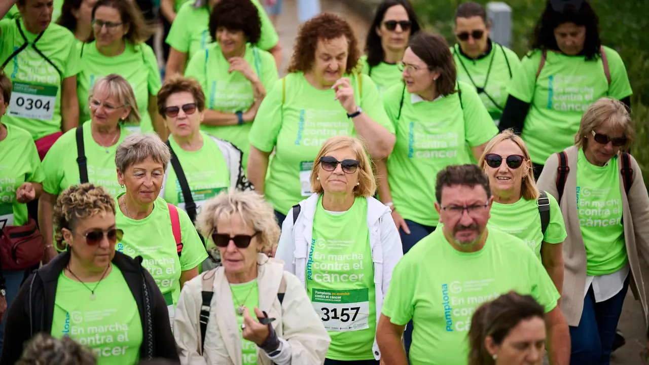 XI Marcha Contra el Cáncer 2025 en Pamplona. PABLO LASAOSA