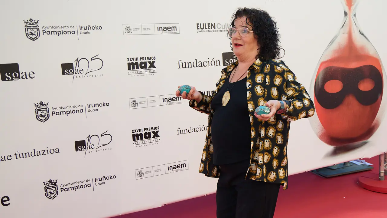 Alfombra roja y photocall de la XXVIII edición de los Premios Max de las Artes Escénicas que este año se ha celebrado en el Teatro Gayarre de Pamplona. IÑIGO ALZUGARAY