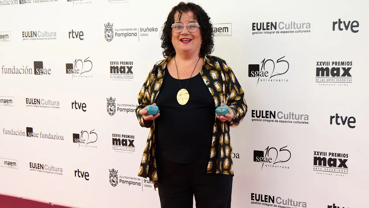 Alfombra roja y photocall de la XXVIII edición de los Premios Max de las Artes Escénicas que este año se ha celebrado en el Teatro Gayarre de Pamplona. IÑIGO ALZUGARAY