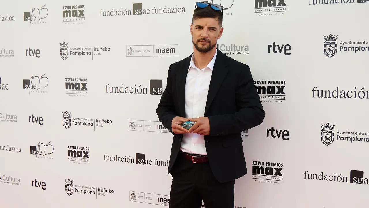 Alfombra roja y photocall de la XXVIII edición de los Premios Max de las Artes Escénicas que este año se ha celebrado en el Teatro Gayarre de Pamplona. IÑIGO ALZUGARAY