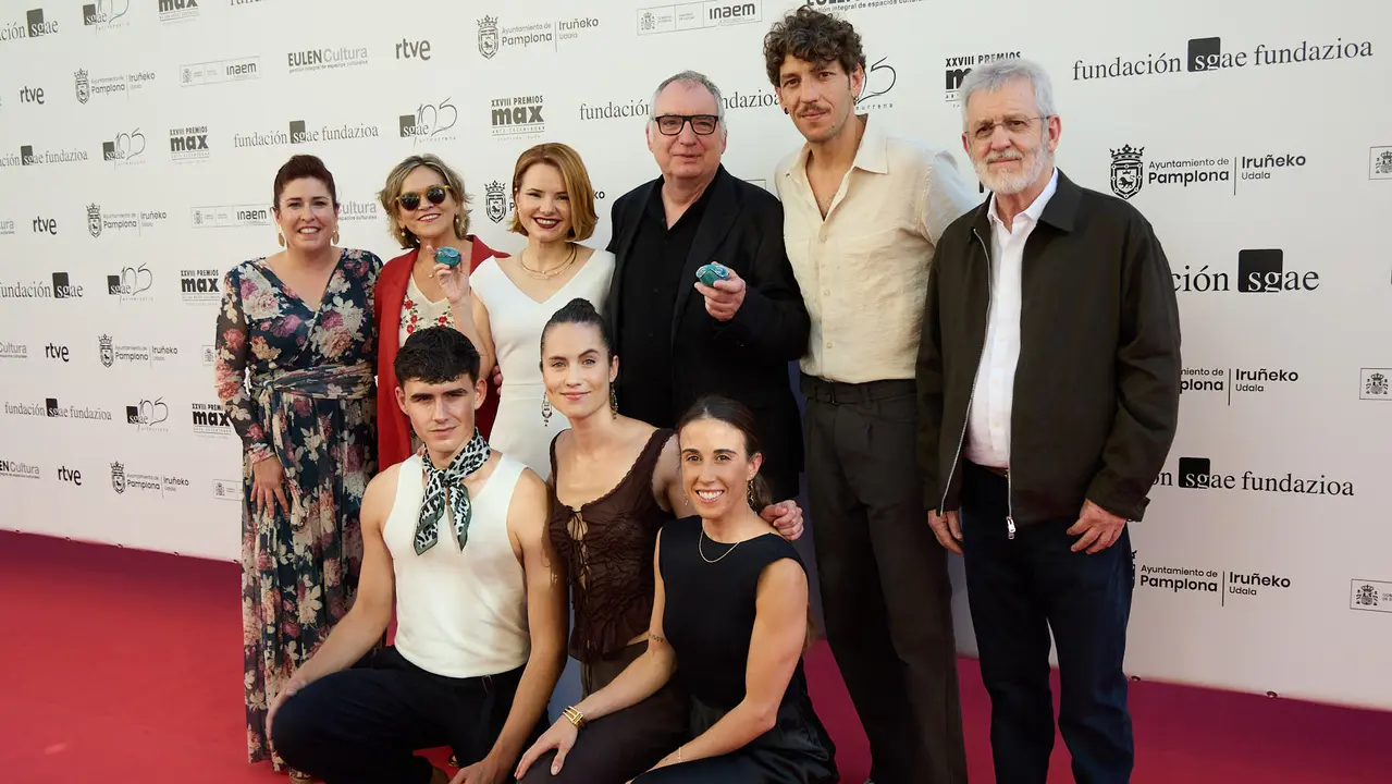 Alfombra roja y photocall de la XXVIII edición de los Premios Max de las Artes Escénicas que este año se ha celebrado en el Teatro Gayarre de Pamplona. IÑIGO ALZUGARAY