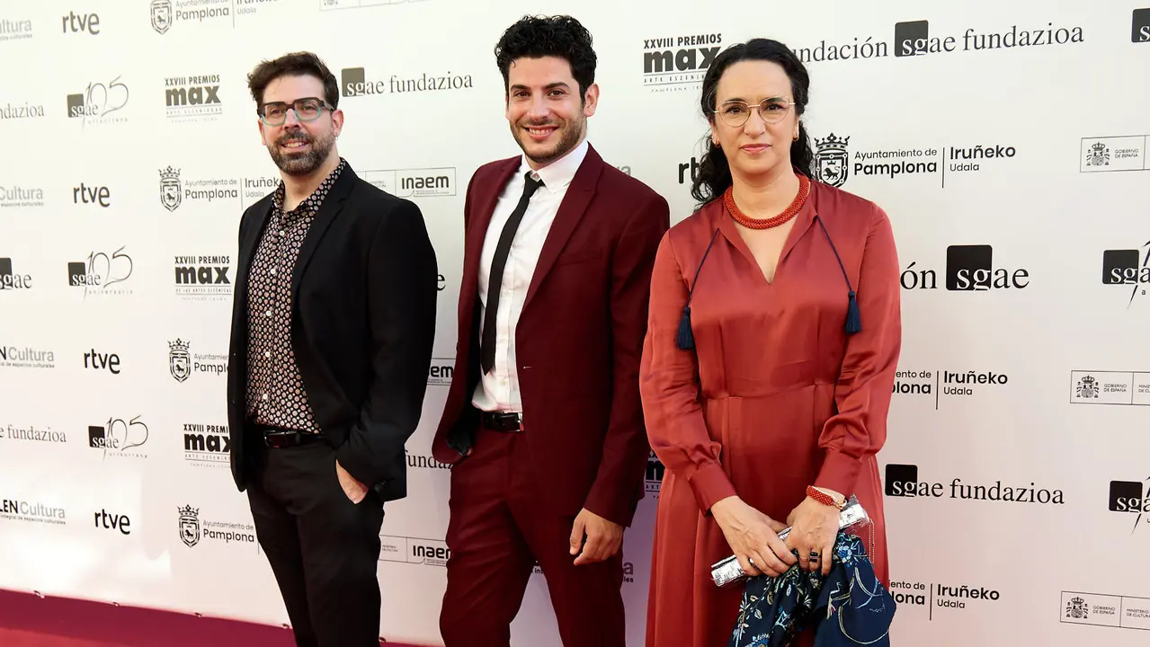 Alfombra roja y photocall de la XXVIII edición de los Premios Max de las Artes Escénicas que este año se ha celebrado en el Teatro Gayarre de Pamplona. IÑIGO ALZUGARAY