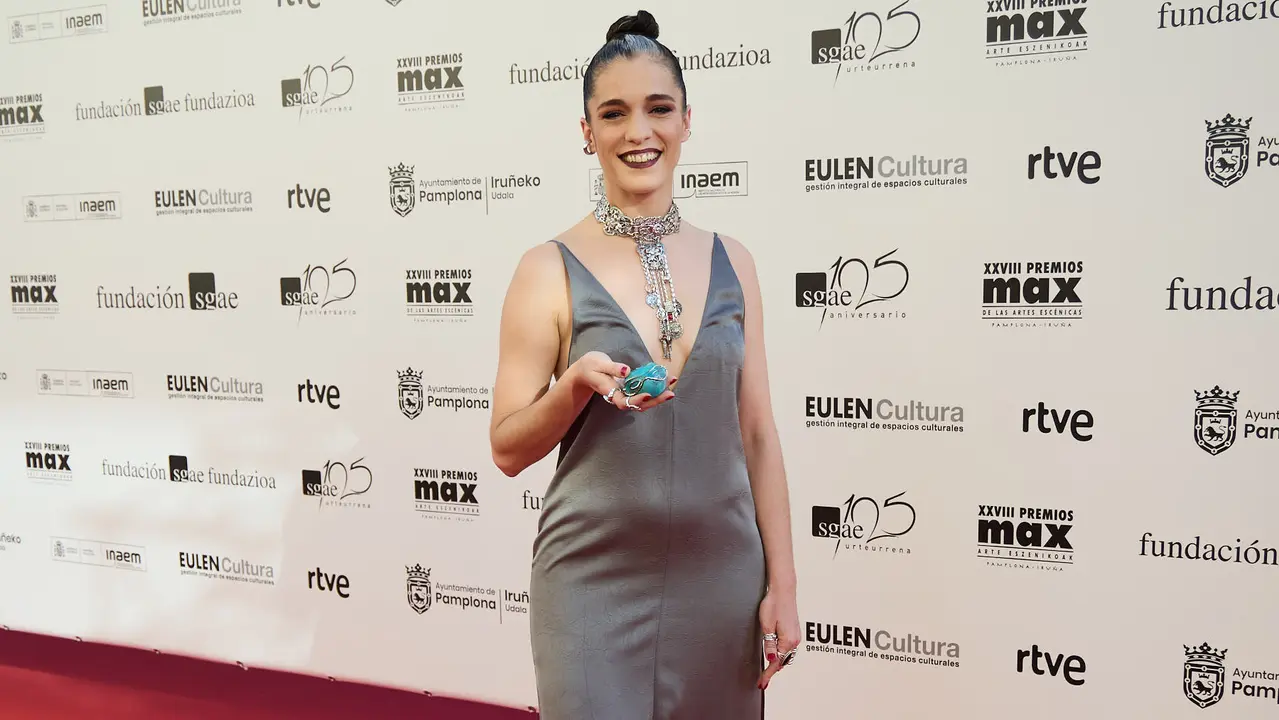 Alfombra roja y photocall de la XXVIII edición de los Premios Max de las Artes Escénicas que este año se ha celebrado en el Teatro Gayarre de Pamplona. IÑIGO ALZUGARAY