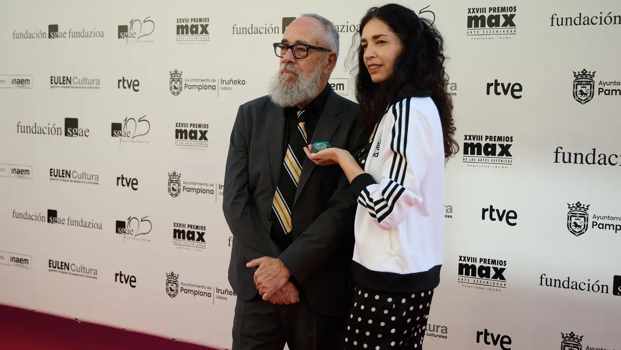 Alfombra roja y photocall de la XXVIII edición de los Premios Max de las Artes Escénicas que este año se ha celebrado en el Teatro Gayarre de Pamplona. IÑIGO ALZUGARAY