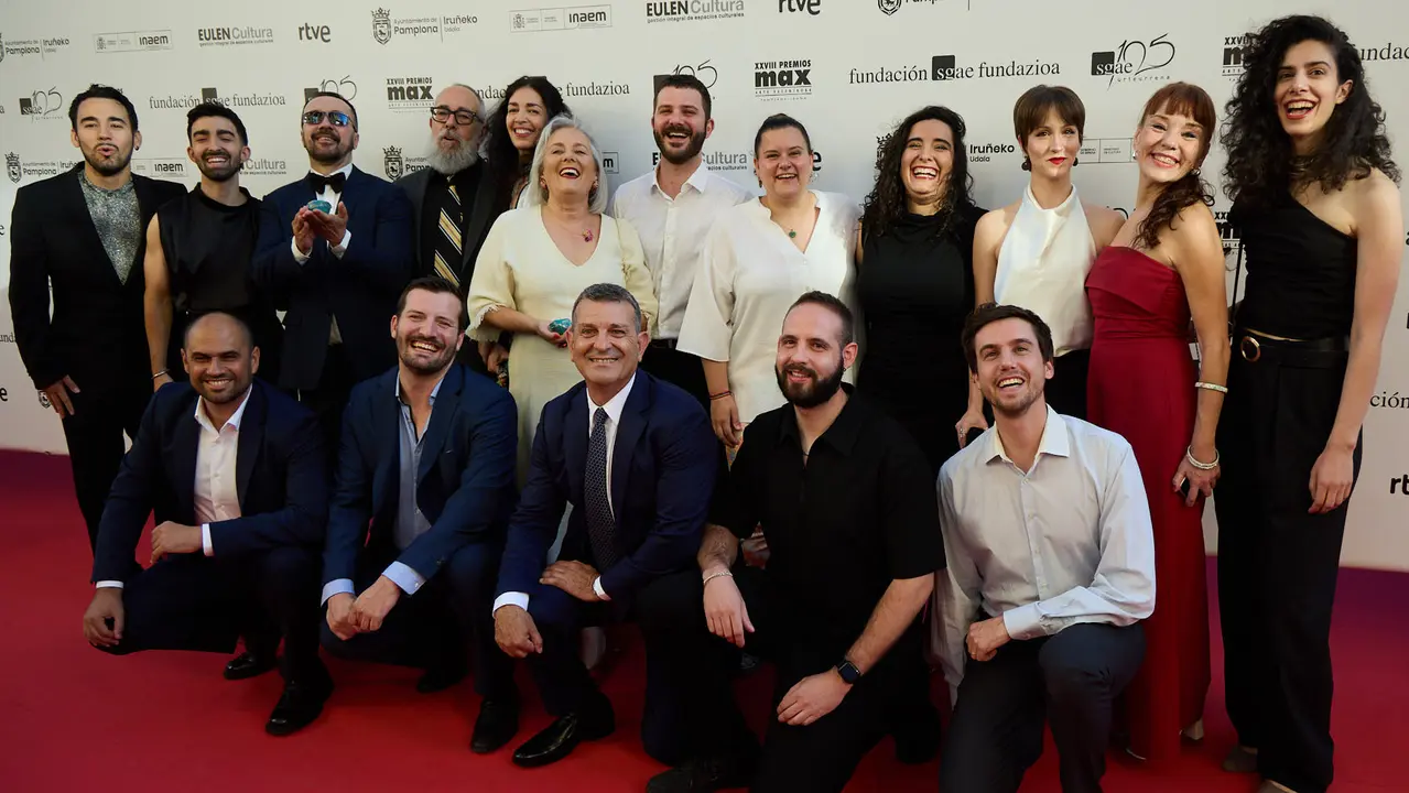 Alfombra roja y photocall de la XXVIII edición de los Premios Max de las Artes Escénicas que este año se ha celebrado en el Teatro Gayarre de Pamplona. IÑIGO ALZUGARAY