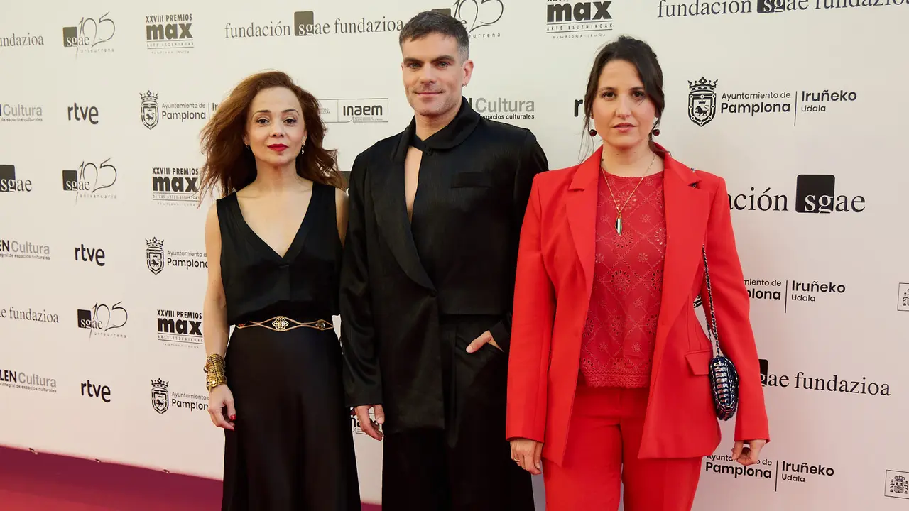 Alfombra roja y photocall de la XXVIII edición de los Premios Max de las Artes Escénicas que este año se ha celebrado en el Teatro Gayarre de Pamplona. IÑIGO ALZUGARAY