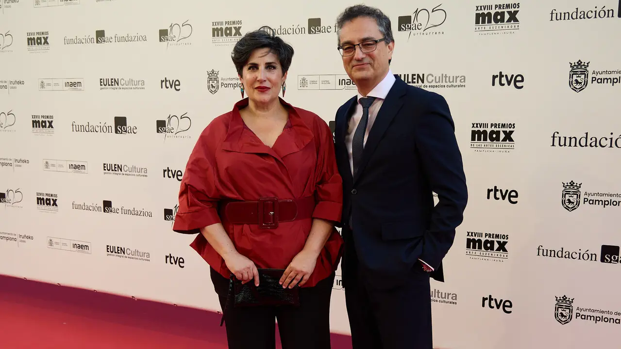 Alfombra roja y photocall de la XXVIII edición de los Premios Max de las Artes Escénicas que este año se ha celebrado en el Teatro Gayarre de Pamplona. IÑIGO ALZUGARAY