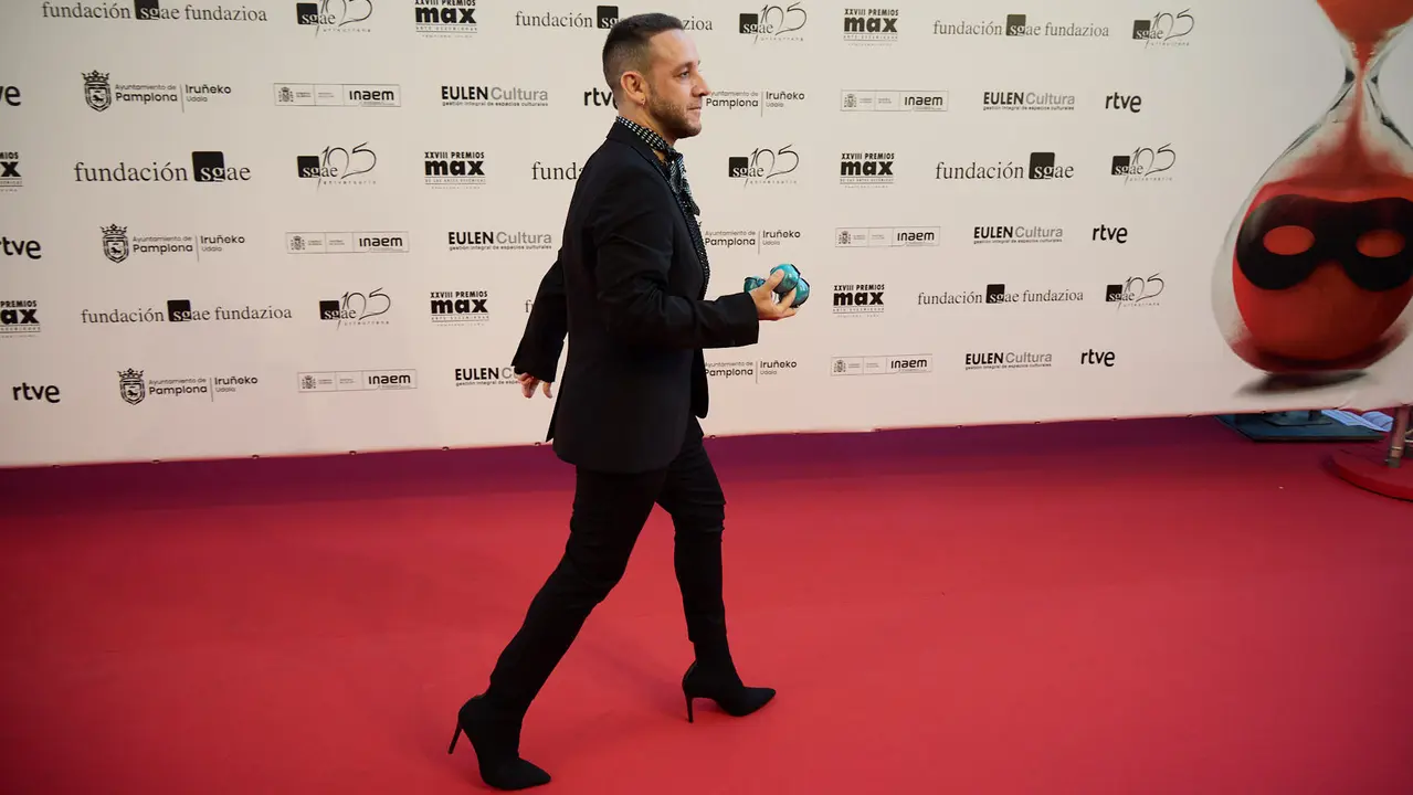 Alfombra roja y photocall de la XXVIII edición de los Premios Max de las Artes Escénicas que este año se ha celebrado en el Teatro Gayarre de Pamplona. IÑIGO ALZUGARAY