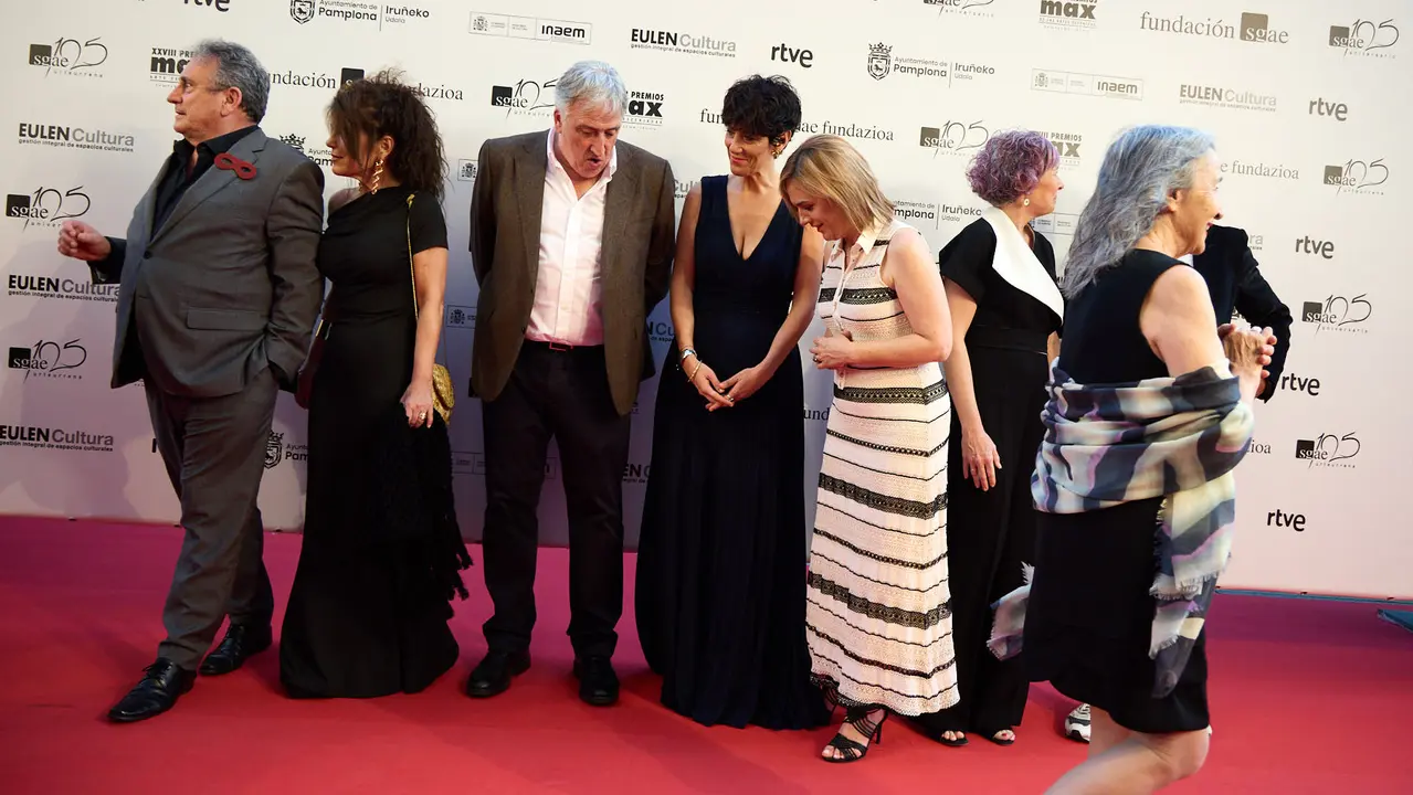 Alfombra roja y photocall de la XXVIII edición de los Premios Max de las Artes Escénicas que este año se ha celebrado en el Teatro Gayarre de Pamplona. IÑIGO ALZUGARAY