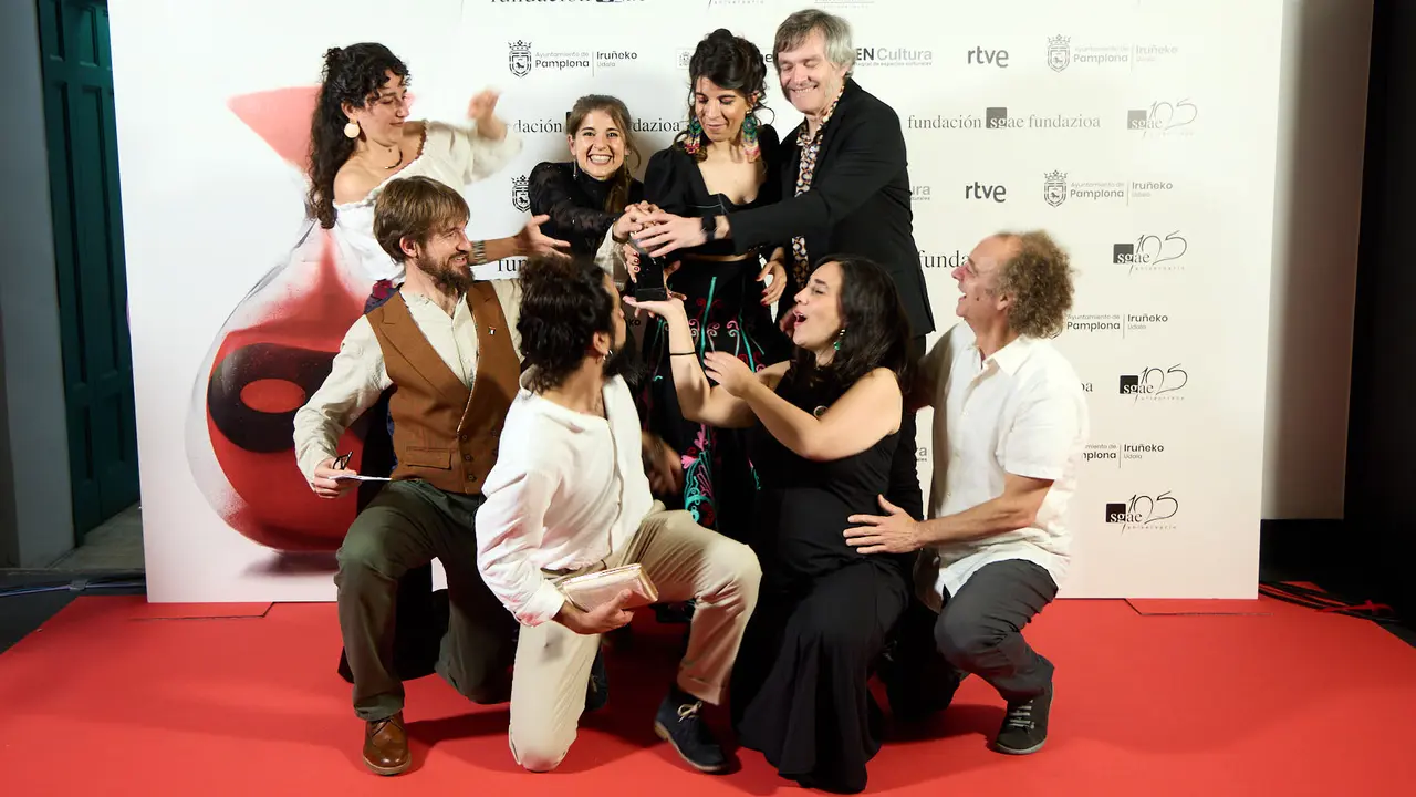 Premiados en la XXVIII edición de los Premios Max de las Artes Escénicas que este año se ha celebrado en el Teatro Gayarre de Pamplona. IÑIGO ALZUGARAY